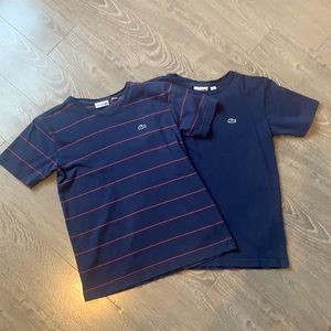 2 boys Lacoste T-shirts